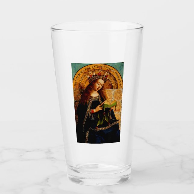 Jan van Eyck - Virgin Mary Fine Art Collection Glass (Front)