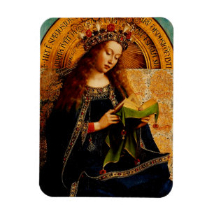 Jan van Eyck - Virgin Mary Fine Art Collection Magnet