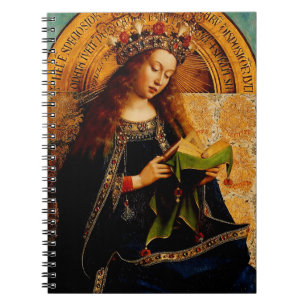 Jan van Eyck - Virgin Mary Fine Art Collection Notebook