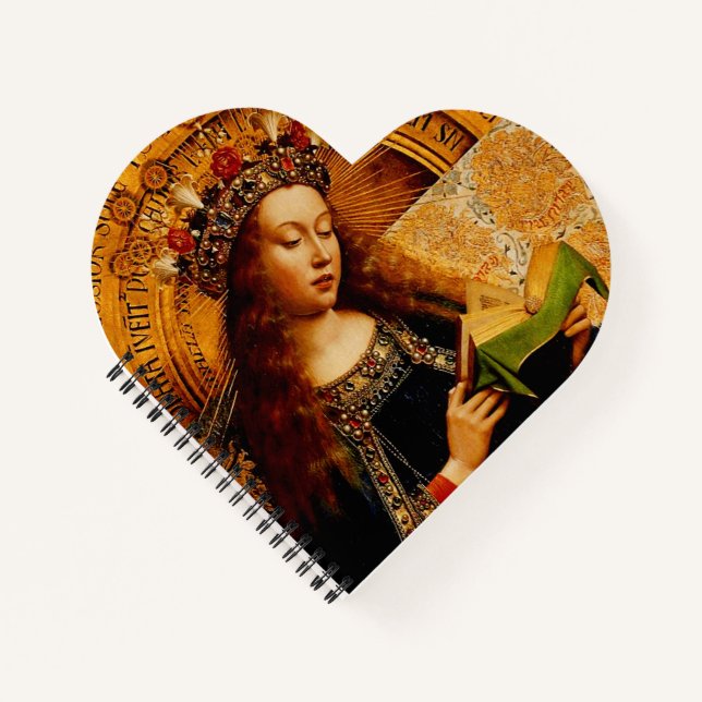 Jan van Eyck - Virgin Mary Fine Art Collection Notebook (Front)