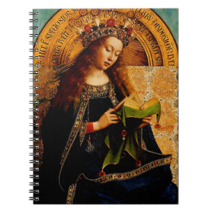 Jan van Eyck - Virgin Mary Fine Art Collection Notebook