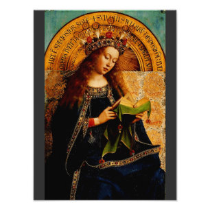 Jan van Eyck - Virgin Mary Fine Art Collection Photo Print