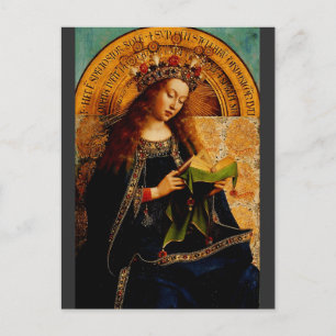 Jan van Eyck - Virgin Mary Fine Art Collection Postcard