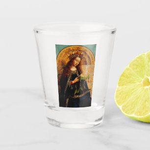 Jan van Eyck - Virgin Mary Fine Art Collection Shot Glass