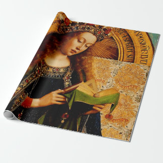 Jan van Eyck - Virgin Mary Fine Art Collection Wrapping Paper