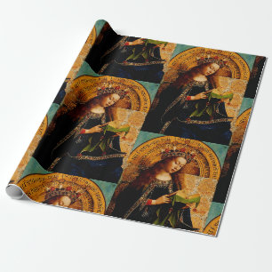 Jan van Eyck - Virgin Mary Fine Art Collection Wrapping Paper