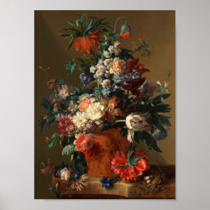 Jan Van Huysum - Vase Of Flowers Poster