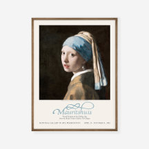 Jan Vermeer Girl with a Pearl Earring Art Exhibit