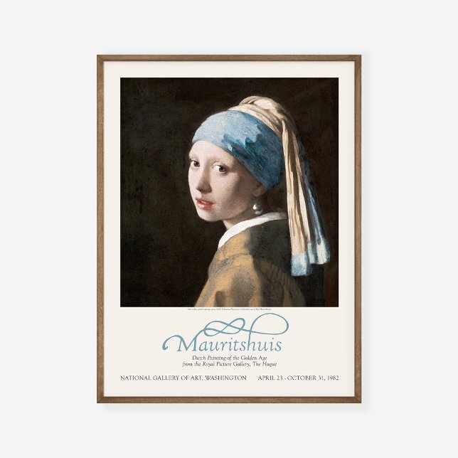 Jan Vermeer Girl with a Pearl Earring Art Exhibit Poster (Creator Uploaded)