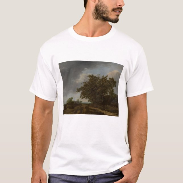 Jan Vermeer, Landscape on the Edge of the Dunes T-Shirt (Front)