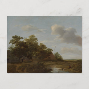 Jan Vermeer van Haarlem, Landscape with a Farm Postcard