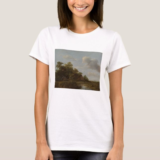 Jan Vermeer van Haarlem, Landscape with a Farm T-Shirt (Front)