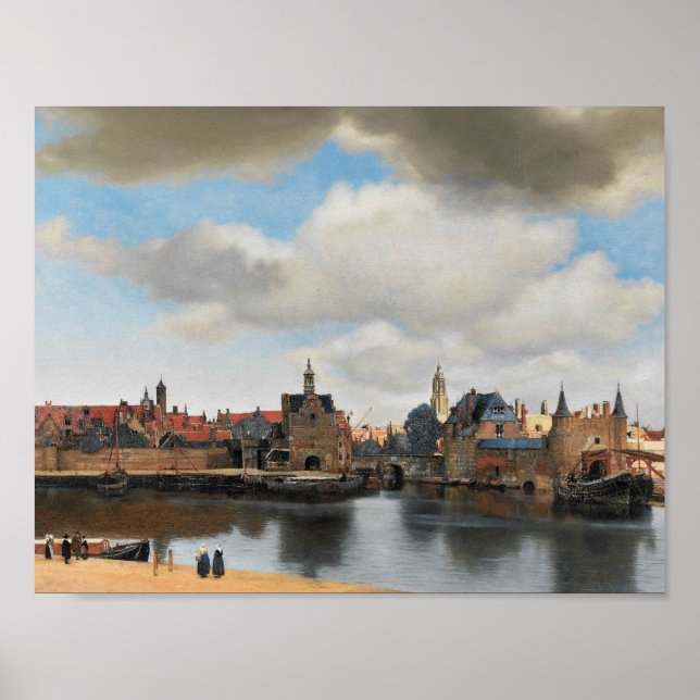 Jan Vermeer - View on Delft Poster (Front)