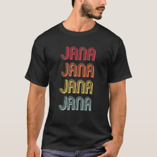 JANA Gift Name Personalised Retro Vintage 80s 90s  T-Shirt