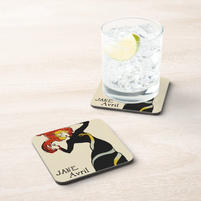 Jane April LAUTREC REDUX Edition Coaster (Right Side)