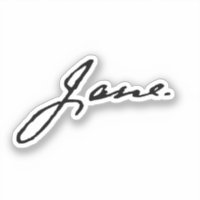 Jane as in Jane Austen, signature
