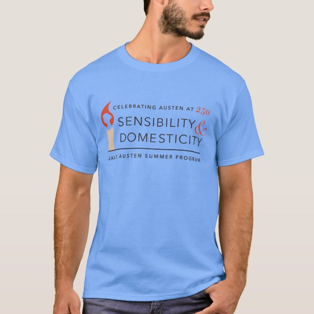 Jane Austen 250th birthday tshirt (Front)
