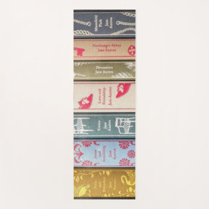 Jane Austen and her books Yoga Mat