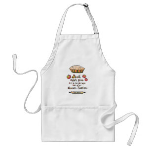 Jane Austen Apple Pie Happiness Quote Standard Apron