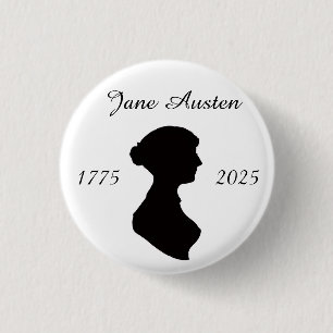 Jane Austen at 250 3 Cm Round Badge