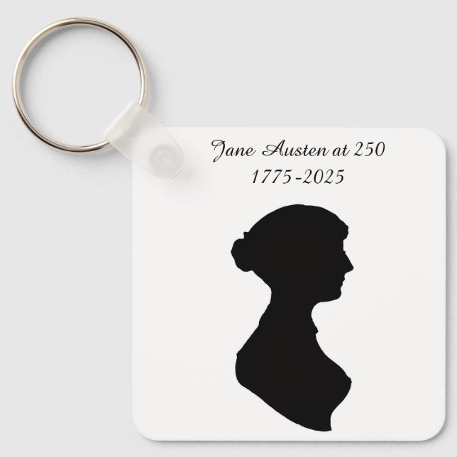 Jane Austen at 250 Key Ring (Front)