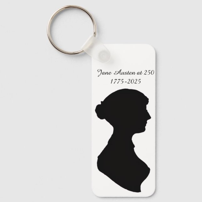 Jane Austen at 250 Key Ring (Front)