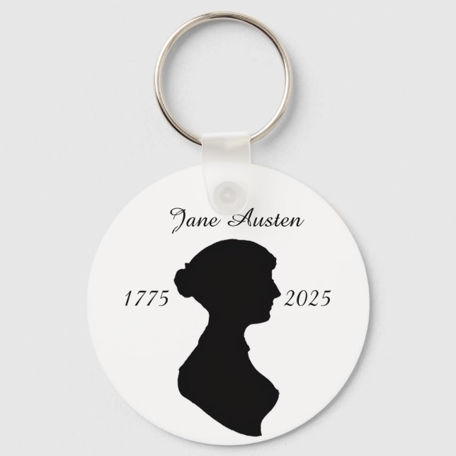 Jane Austen at 250 Key Ring (Front)