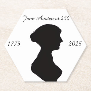 Jane Austen at 250 Paper Coaster