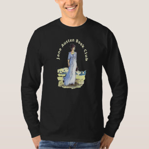 Jane Austen Book Club Vintage Old Portrait Romanti T-Shirt