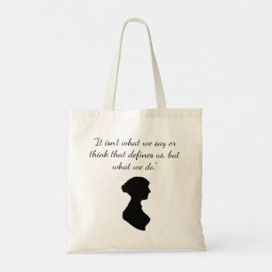 Jane Austen: books & quote Tote Bag