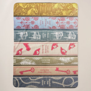 Jane Austen Books Throw Blanket