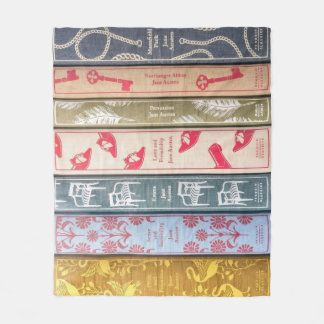Jane Austen Books Throw Blanket