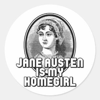 Jane Austen Classic Round Sticker