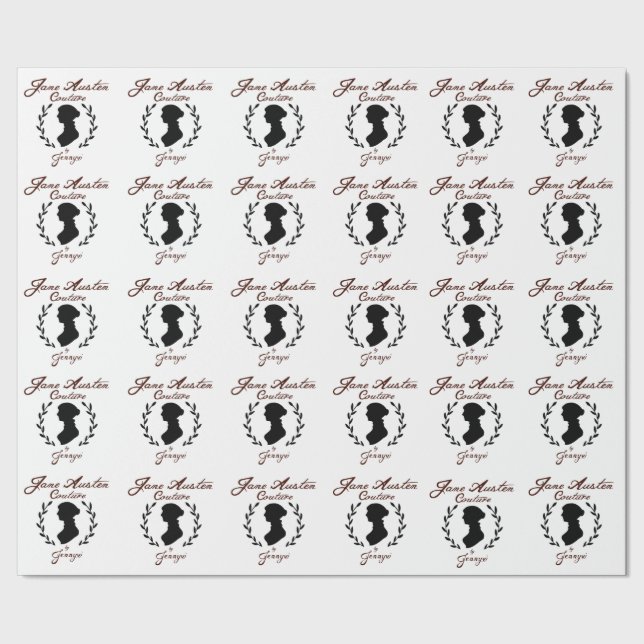 Jane Austen Couture Wrapping Paper (Seam)
