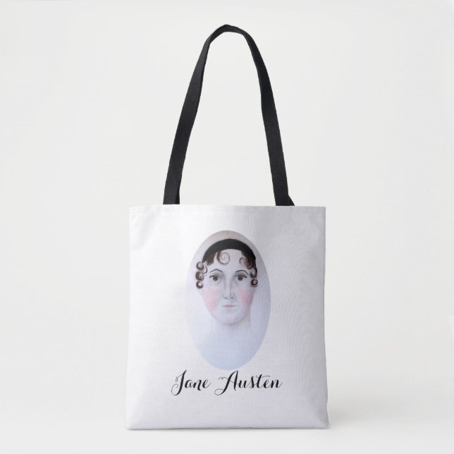 Jane Austen Custom All-Over-Print Tote Bag (Front)