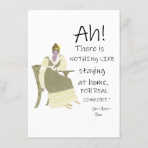 Jane Austen Emma Home Comforts Quote