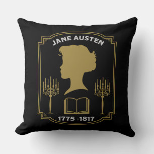 Jane Austen English Novelist Cushion