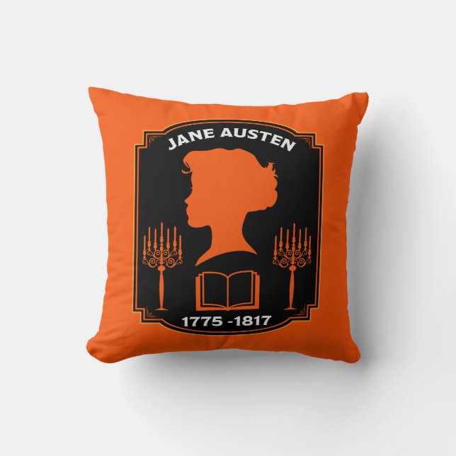Jane Austen English Novelist Cushion (Front)