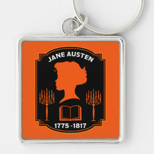 Jane Austen English Novelist Key Ring