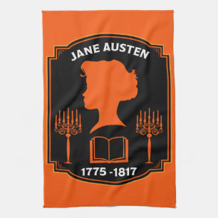 Jane Austen English Novelist Tea Towel