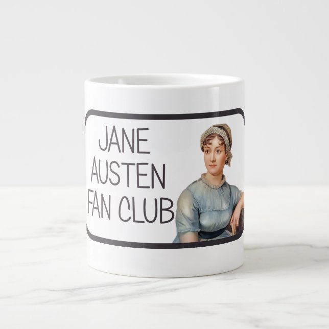 Jane Austen Fan Club Large Coffee Mug (Front)