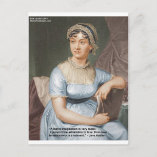 Jane Austen Friendship/Love/Balm Love Quote Gifts Postcard