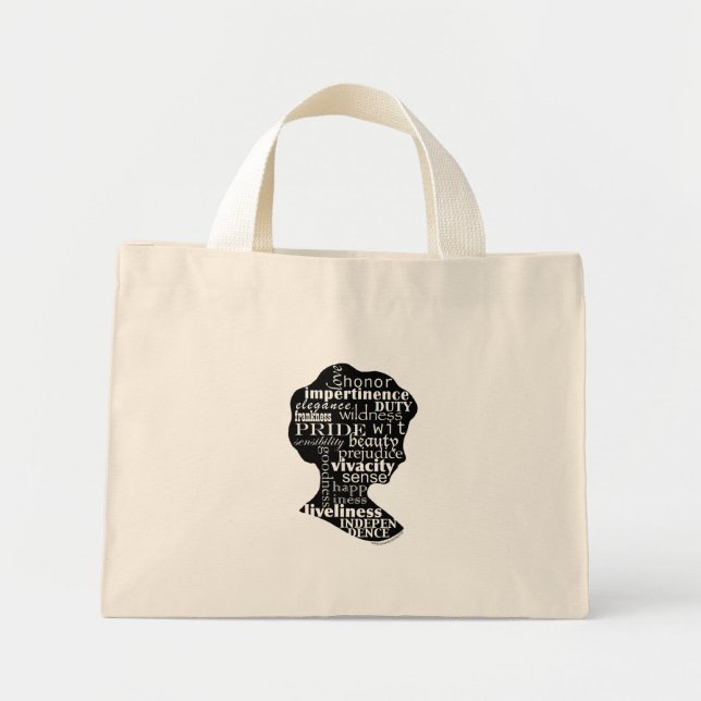 Jane Austen Girl Tote Bag (Front)