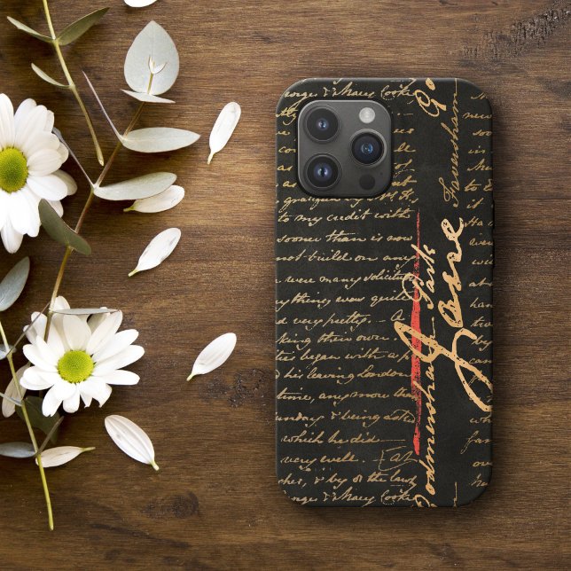 Jane Austen Handwriting Case-Mate iPhone Case (Creator Uploaded)