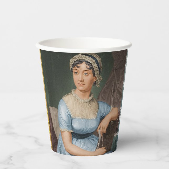 Jane Austen & Her Novels Paper Cups (Front)