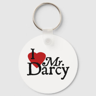 Jane Austen I LOVE Mr. Darcy Key Ring