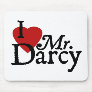 Jane Austen I LOVE Mr. Darcy Mouse Mat