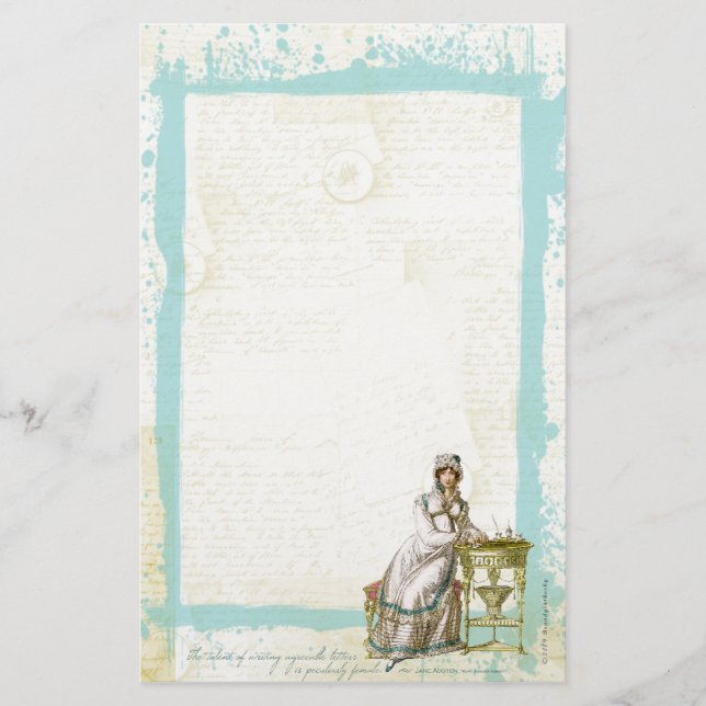Jane Austen Inspired Stationery II (Front)