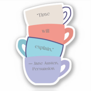 Jane Austen Inspired Sticker