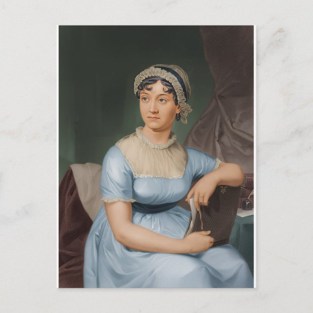Jane Austen invites Postcard (Front)